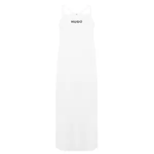 Hugo Pure Terry Dress - White