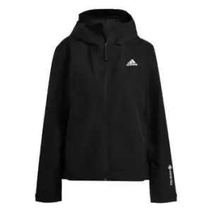 adidas GORE-TEX Paclite 2L Rain Hooded Jacket Womens - Black