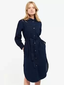 Barbour Adria Denim Long Sleeve Dress - Blue