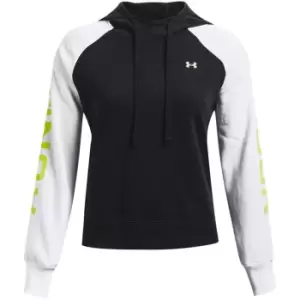 Under Armour Fleece Colour Block Hoodie Womens - Black