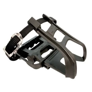 ETC Resin MTB Pedals Inc Toe Clips and Straps 9/16