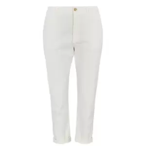 Boss Solga Cropped Trousers - White