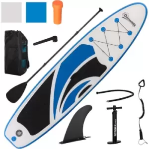 Outsunny - 10ft Inflatable Paddle Stand Up Board, Adjustable Paddle Non-Slip Deck