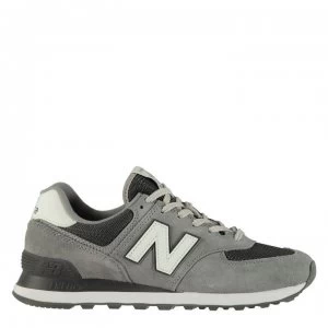 New Balance 574 Classic Trainers - Grey/Burgundy