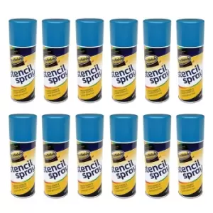 ProSolve Stencil Spray Paint Aerosol, Red (5015) - 12 x 400ml