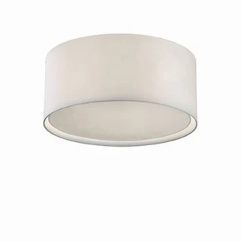 Wheel 5 Light Large Ceiling Flush Light White, E27