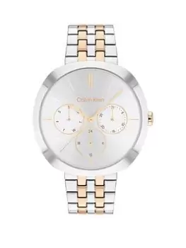 Calvin Klein Women'S Calvin Klein Two Tone Stainless Steel And Gold Plate Bracelet Watch