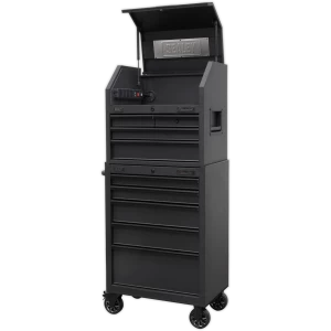 Sealey Superline Black Edition 9 Drawer Roller Cabinet and Tool Chest Black