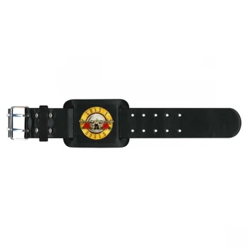 Guns N' Roses - Bullet Logo Leather Wrist Strap