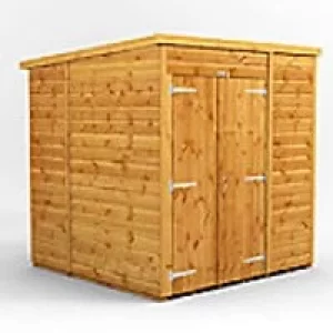 Power Garden Shed 66PPWDD Golden Brown 6x6