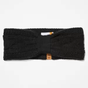 Timberland Prescott Park Cable-knit Headband For Her In Black Black, Size ONE