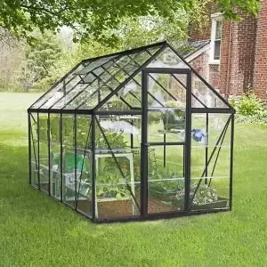 Palram - Canopia Harmony 6X10 Polycarbonate Apex Greenhouse Grey