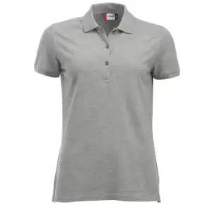 Clique Womens/Ladies Classic Marion Melange Polo Shirt (XS) (Grey Melange)