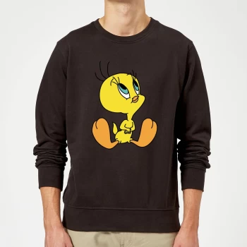 Looney Tunes Tweety Sitting Sweatshirt - Black - L