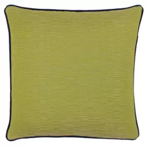 Putney Jacquard Cushion Citrine/Navy, Citrine/Navy / 45 x 45cm / Polyester Filled