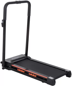 HOMCOM Steel Folding Motorized Home Treadmill w/ LCD Monitor Black