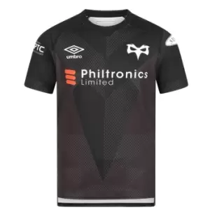 Umbro Ospreys Home Shirt 2021 2022 Junior - Black