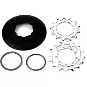 Brompton Sprocket and Disc Set: 13/16 Teeth, 3/32 Inch Wide Ratio 6 Speed - Grey