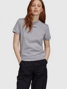 adidas Originals R.Y.V T-Shirt - Grey, Size 16, Women