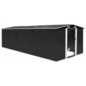 Vidaxl - Garden Shed Metal 257x580x181cm Anthracite - Anthracite