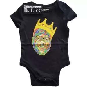 Biggie Smalls - Crown Kids 24 Months Baby Grow - Black