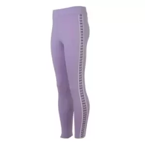 Elle Stripe Leggings - Purple