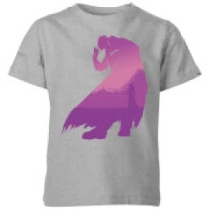 Nintendo The Legend Of Zelda Pink Ganondorf Silhouette Kid's T-Shirt - Grey - 3-4 Years