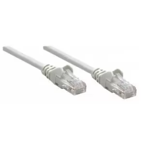 Intellinet Network Patch Cable Cat6 15m Grey Copper U/UTP PVC RJ45 Gold Plated Contacts Snagless Booted Lifetime Warranty Polybag