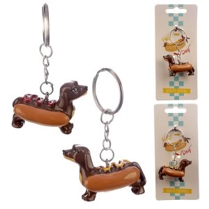 Hot Dog Keyring (1 Random Supplied)