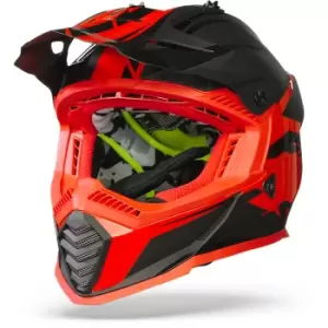 LS2 MX437 Fast Evo Roar Matt Black Red M