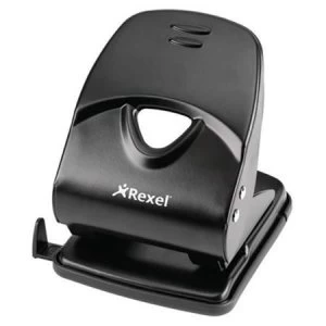 Rexel Value 2 Hole 40 Sheet Metal Punch Black