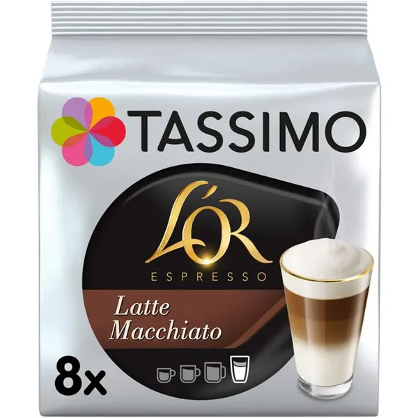 Tassimo L'OR Latte Macchiato Coffee 8 Packs