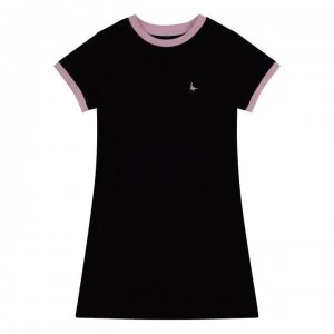 Jack Wills Ringer Mr Wills T-Shirt Dress - Black