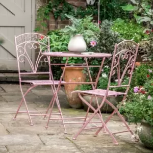 Gallery Direct Mitchum 2 Seater Bistro Set Coral