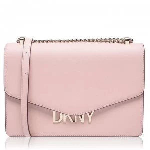 DKNY Flap Over Logo Bag - CASHMEREPNK CAH