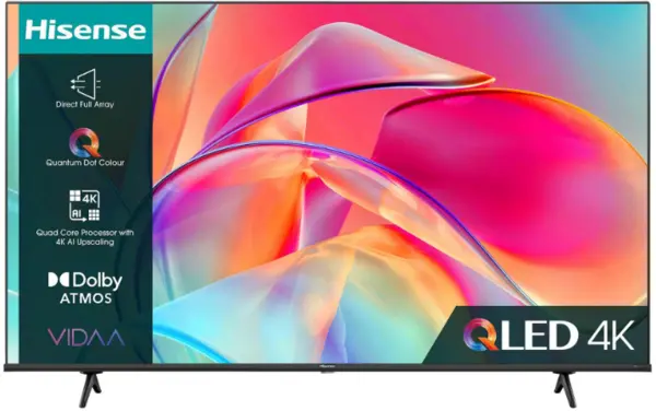 Hisense 55" 55E7KQTUK Smart 4K Ultra HD QLED TV