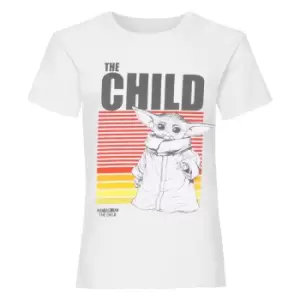 Star Wars: The Mandalorian Girls The Child Mono Sketch T-Shirt (5-6 Years) (White)