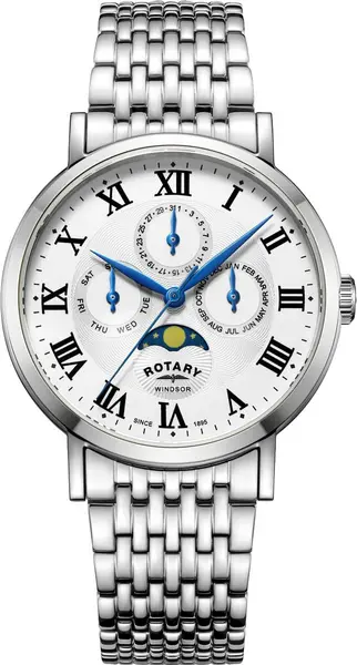 Rotary Watch Windsor Men D - Silver RTY-932