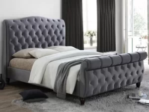 Birlea Colorado 6ft Super King Size Grey Upholstered Fabric Bed Frame