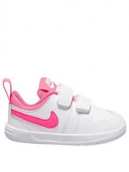 Nike Pico 5 Infant Trainers - White/Pink, Size 6