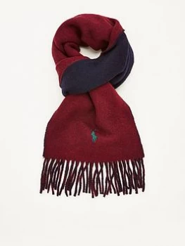 Polo Ralph Lauren Reversible Scarf - Wine/Navy