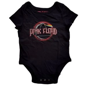 Pink Floyd - Vintage Dark Side of the Moon Seal Kids Baby Grow - Black