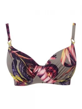 Fantasie Kuramathi gathered full cup bikini top Multi Coloured