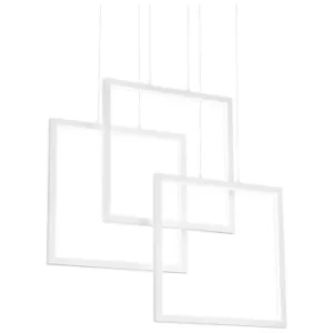 Ideal Lux LED Decorative Integrated Pendant Light White, 83000K