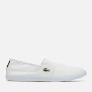 Lacoste Mens Marice Bl 2 Canvas Slip-On Pumps - White - UK 9