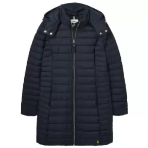 Joules Womens Canterbury Long Padded Coat Marine Navy 10