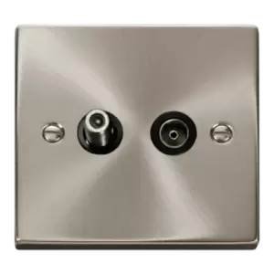 Click Scolmore Deco Non-Isolated Co-Axial and Satellite Socket - VPSC170BK