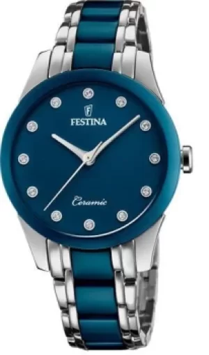 Festina Watch Two Hands Ceramic Ladies