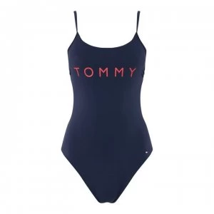 Tommy Bodywear Logo Swimsuit - 416 NAVY BLAZER