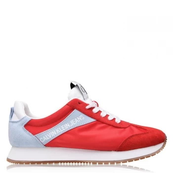 Calvin Klein Jeans Jill Trainers Ladies - Red/Blue